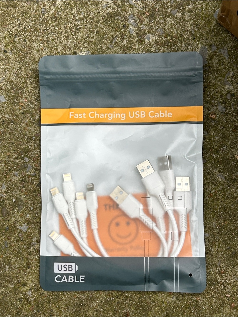 Fast Charging White USB Cable Multi-Connector